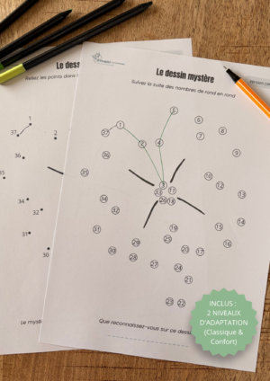 Le Dessin Mystère (2 niveaux inclus) - Le trèfle à 4 feuilles