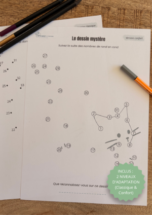 Le Dessin Mystère (2 niveaux inclus) - Le chat