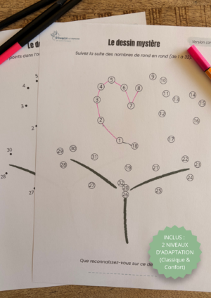 Le Dessin Mystère (2 niveaux inclus) - La fleur